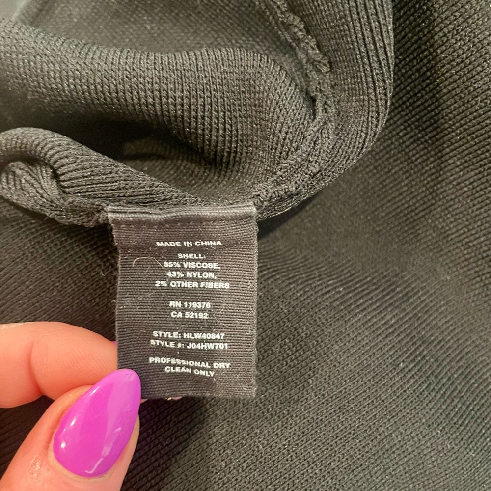 Helmut Lang Black Cutout Back Bodysuit - Picture 8 of 8